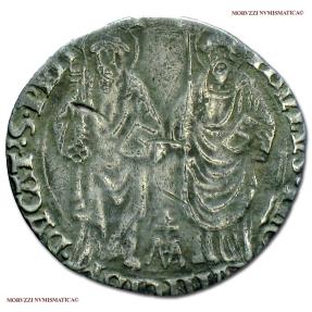 World Coins - PAPAL STATES PAUL II GROSSO SPOLETO SILVER 40/70 EXTREMELY RARE (Muntoni 80) Papal coin