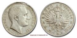 World Coins - Kingdom of Italy Victor Emmanuel III 2 LIRE 1904 Aquila Sabauda SILVER RARE (R) italian coin