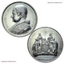 World Coins - Gregory XVI Silver Medal 1839 A. IX Canonizations of the year Opus Giuseppe Girometti 55/70 Papal medal for sale