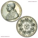 World Coins - Pius XII Silver Medal 1947 AN IX Canonizations of 1947 Opus A. Mistruzzi 63/70 VERY RARE (RR) Papal medal for sale