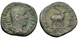 Ancient Coins - PHILIP I. A. Sestertius. Antelope. 248 AD