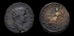 Ancient Coins - CARACALLA. Æ. Dupondius. Fortuna. 211-217 AD