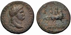 Ancient Coins - NERO. Sestertius. Æ. DECURSIO. 54-55 AD
