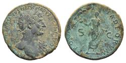 Ancient Coins - HADRIAN. Æ. Sestertius. / PROVIDENTIA DEORUM.  117-118 AD. Scarce.