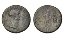 Ancient Coins - CLAUDIUS. Æ. Sestertius, SPES. "NCAPR" resealed. AD 41