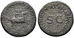 Ancient Coins - NERO and DRUSSUS CAESARES. Dupondius. C.S. 37-38 AD.