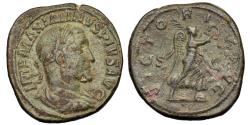 Ancient Coins - MAXIMUS. Æ.  Sestertius / Victory.  235-236 AD.