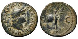 Ancient Coins - NERO. Æ. As. Victory. 54-68 AD
