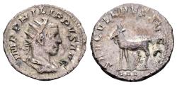 Ancient Coins - Philip II AD 247-249. AR Antoninianus (22 mm, 4.08 gram) Rome