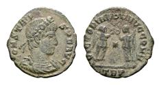 Ancient Coins - Constans AD 337-350. AE Follis (16 mm, 1.44 gram) Trier AD 347-348