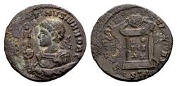 Ancient Coins - Constantine II Caesar 317-337. AE Follis (19 mm, 2.71 gram) Trier 322-323