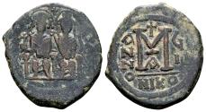Ancient Coins - Justin II 565-578 and Sophia, AE Follis (29mm, 13.86 gram) Nicomedia dated 572/73