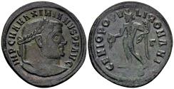 Ancient Coins - Maximian AD 286-310, AE Follis (27mm, 7.78 gram) Thessalonica 302-303