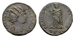 Ancient Coins - Fausta, wife of Constantine the Great, died AD 326, AE Follis (18 mm, 3.30 gram) Trier 326