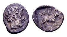 Ancient Coins - Troas, Neandria. AR Obol (9mm, 0.50 gram) 4th century BC