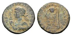 Ancient Coins - Constantine II Caesar 317-337. AE Follis (21 mm, 2.74 gram) Trier 321
