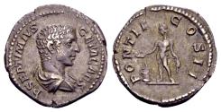 Ancient Coins - Geta Caesar AD 198-209, AR Denarius (18mm, 2.98 gram) Rome