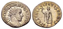 Ancient Coins - Philip AD 244-249, AR Antoninianus (22mm, 4.36 gram) Antioch