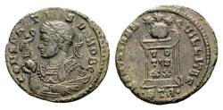 Ancient Coins - Constantine II Caesar AD 317-337, AE Follis (19 mm, 2.96 gram) Trier 322-323