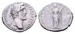 Ancient Coins - Antoninus Pius 138-161. AR Denarius (18 mm, 2.69 gram) Rome 143-144