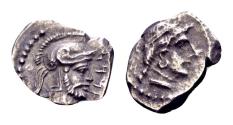 Ancient Coins - Cilicia, Tarsos. Datames, satrap of Cilicia and Cappadocia 378-372 BC, AR Obol (10mm, 0.57 gram)
