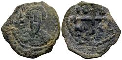 World Coins - Crusaders, Antioch. Tancred. Regent AD 1101-03, 1104-12. AE Follis (17x21mm, 2.54 gram) Fourth type