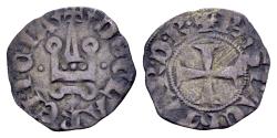 World Coins - Crusaders, Principality of Achaea and Despotate of Romania. Philip of Tarento 1294-1313. Billon Denier Tournois (17 mm, 0.68 gram) Clarenza