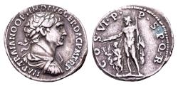 Ancient Coins - Trajan 98-117. AR Denarius (20 mm, 3.58 gram) Rome 114