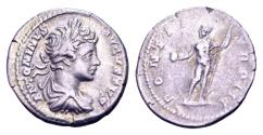 Ancient Coins - Caracalla AD 198-217, AR Denarius (19 mm, 2.99 gram) Rome 200