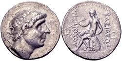 Ancient Coins - Seleucid Kingdom. Antiochos I Soter 281-261 BC, AR Tetradrachm (29mm, 16.73 gram), Seleukeia on the Tigris mint