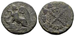 Ancient Coins - Ionian Islands, Chios. Roman imperial times. AE Half Assaria (23 mm, 8.64 gram) First half of 2nd century