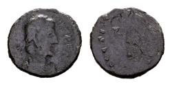 Ancient Coins - Eugenius 392-394. AE Nummus (12 mm, 1.24 gram) Trier