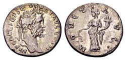 Ancient Coins - Septimius Severus AD 193-211, AR Denarius (18mm, 2.95 gram) Emesa AD 194-95