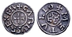 World Coins - Carolingians. Charles II the Bald (Charles II le Chauve) 840-877, AR Denier (20.5 mm, 1.56 gram) Melle, circa 840-864