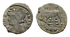 Ancient Coins - “Urbs Roma” Anonymous AE Follis (17 mm, 2.05 gram) Trier AD 330-331