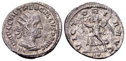 Ancient Coins - Trebonianus Gallus 251-253 AD, AR Antoninianus (21mm, 4.20 gram) Antioch, first group 251-2, 7th officina
