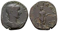 Ancient Coins - Gordian III 238-244. AE Sestertius (27x30 mm, 13.08 gram) Rome