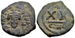 Ancient Coins - Phocas AD 602-610, AE Half Follis (21 mm, 4.57 gram) Constantinopolis