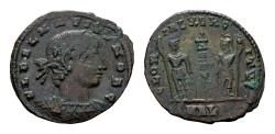 Ancient Coins - Delmatius, Caesar 335-337. AE Follis (18 mm, 1.34 gram) Alexandria 336-337
