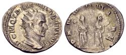 Ancient Coins - Trajan Decius AD 249-251, AR Antoninianus (22mm, 3.41 gram) Rome