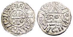 World Coins - Germany, Bavaria, Regensburg. Heinrich II, King AD 1002-1024, AR Denar (20mm, 1.23 gram)