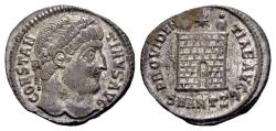 Ancient Coins - Constantine the Great AD 307-337, AE silvered Follis (20 mm, 3.84 gram) Antioch 327-329