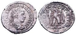 Ancient Coins - Syria, Antioch. Philip II AD 247-249, AR Tetradrachm (29 mm, 11.73 gram)