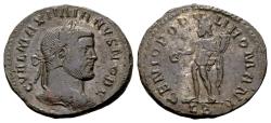 Ancient Coins - Galerius Caesar AD 293-305. AE Follis (28 mm, 10.05 gram) Lugdunum circa 295