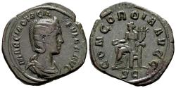 Ancient Coins - Otacilia Severa, wife of Philip I AD 244-249. AE Sestertius (31 mm, 18.41 gram) Rome