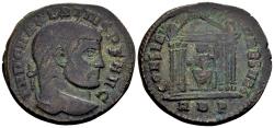 Ancient Coins - Maxentius AD 306-312, AE Follis (25 mm, 7.14 gram) Rome 308-310