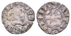 World Coins - Crusaders, Principality of Achaea. Mahaut de Hainaut 1316-1318. Billon Denier Tournois (19 mm, 0.75 gram) Clarenza