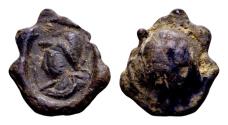 Ancient Coins - Roma – Roman lead seal (13x14x6 mm, 3.08 gram) 2nd half 3rd-1st half 4th century