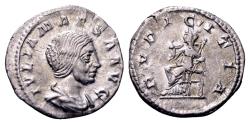 Ancient Coins - Julia Maesa, grandmother of Elagabalus, died AD 225, AR Denarius (20 mm, 3.27 gram) Rome AD 218-222