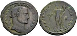 Ancient Coins - Galerius AD 305-311, AE Follis (25mm, 7.30 gram) Antioch 308